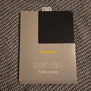 Heyday Folio Case for Apple iPad Air 10.9" and iPad Pro 11" - Black Saffiano